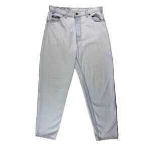 Vintage 90s Levi's 550 Orange Tab Relaxed Distressed Light Wash Jeans 33.5 x 29